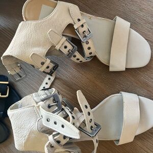 Dolce Vita Cream Buckle Heels